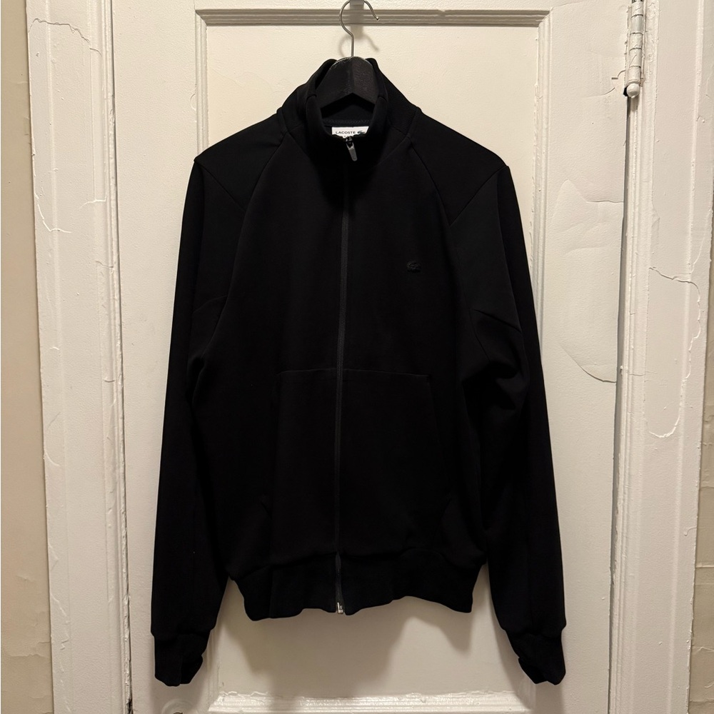 LACOSTE High-Neck Zip-Up Sweatshirt